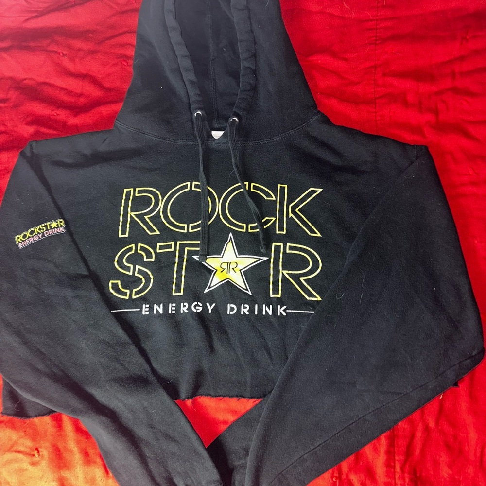 Cropped Rockstar Energy Hoodie